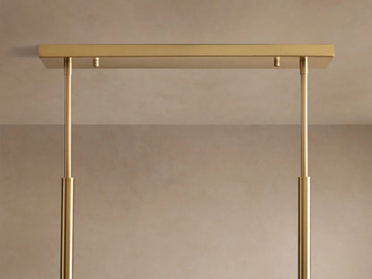 Modern Brass Light 72 Inch Linear Chandelier — product view 4