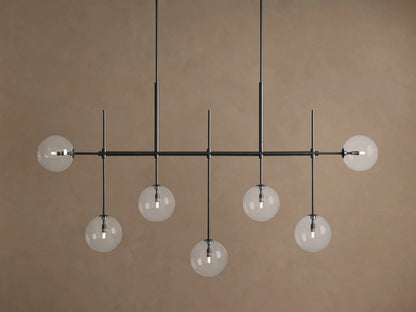 Modern Brass Light 72 Inch Linear Chandelier — product view 5
