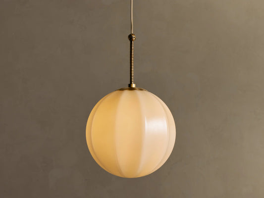 Agnes Brass Glass Pendant 12 Inch — product view 1