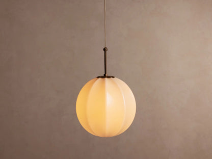 Agnes Brass Glass Pendant 12 Inch — product view 5