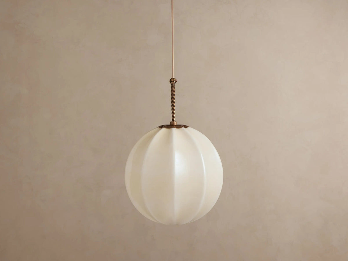 Agnes Brass Glass Pendant 12 Inch — product view 6