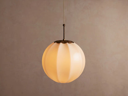 Agnes Brass Glass Pendant 12 Inch — product view 9
