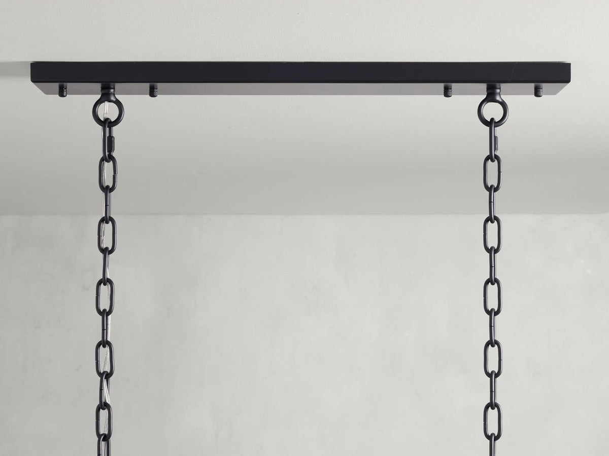 Amaya Modern Crystal Light Rectangular Chandelier — product view 2
