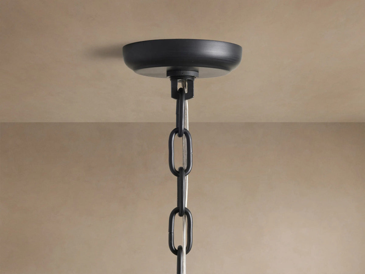 Crystal Chandelier Round Brass 30 Inch — product view 16