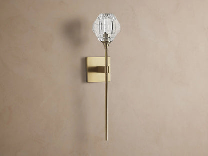 Amoroso Crystal Wall Sconce in Gold — product view 2