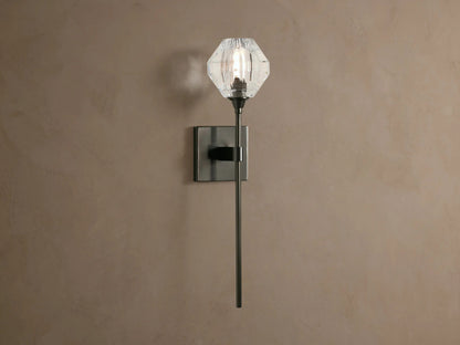 Amoroso Crystal Wall Sconce in Gold — product view 4