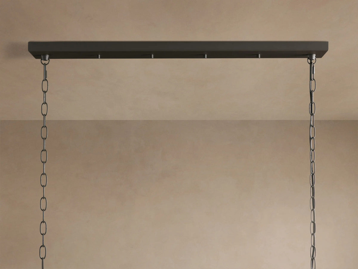 Andreas brass linear light 8 Light Chandelier — product view 12