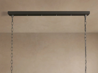 Andreas brass linear light 8 Light Chandelier — product view 12