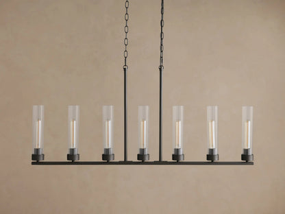 Andreas brass linear light 8 Light Chandelier — product view 14
