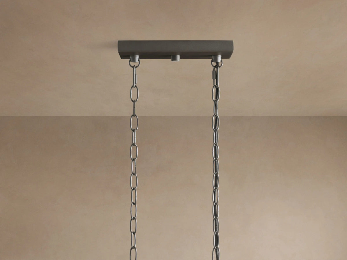 Andreas brass linear light 8 Light Chandelier — product view 16