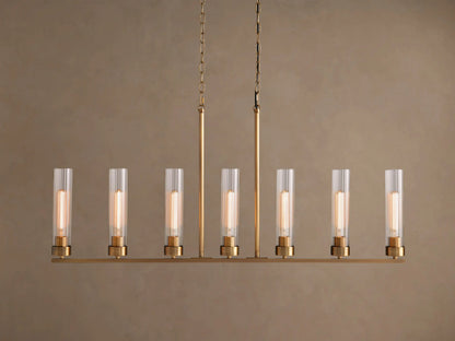 Andreas brass linear light 8 Light Chandelier — product view 5