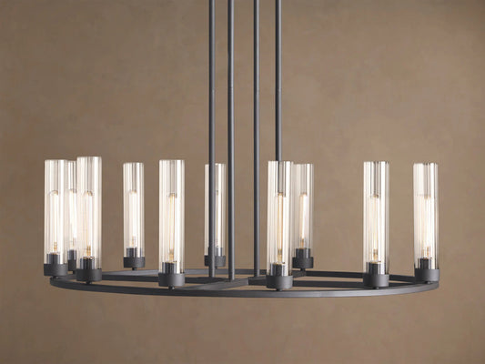 Bronze Chandelier Andreas Round 12 Light — product view 1