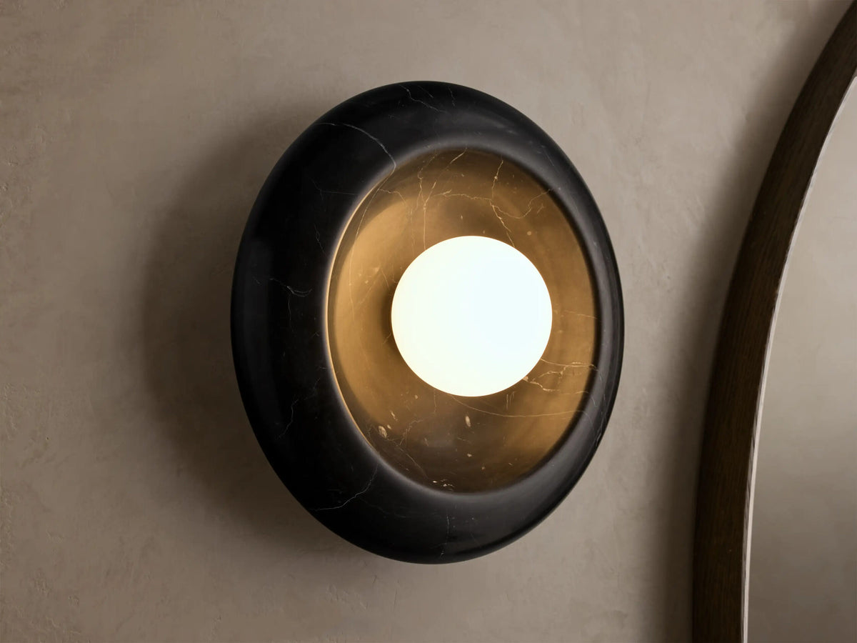 Modern Glass Sconce Brown Glass Wall Light — product view 4
