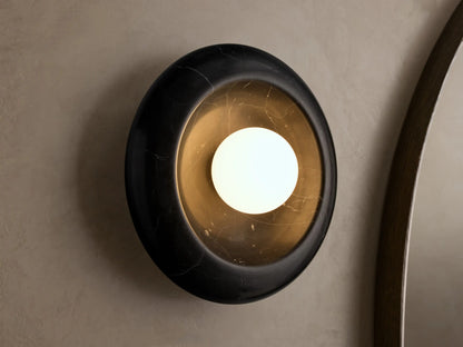 Modern Glass Sconce Brown Glass Wall Light — product view 4
