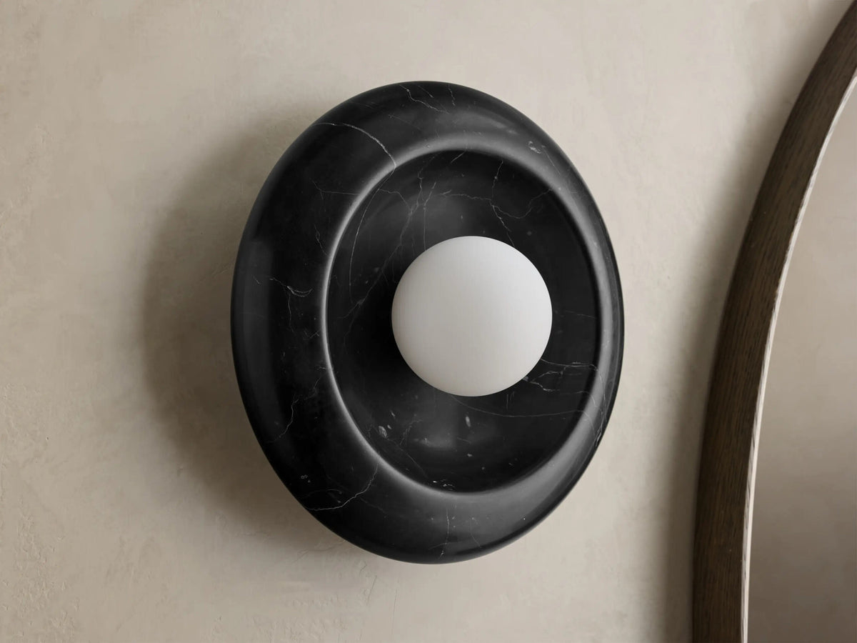 Modern Glass Sconce Brown Glass Wall Light — product view 5