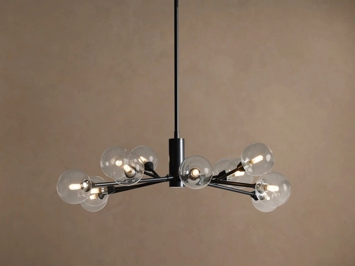 Apollo Iron Globe Chandelier Round LED Light — product view 1
