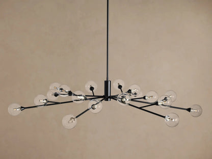 Apollo Iron Globe Chandelier Round LED Light — product view 10