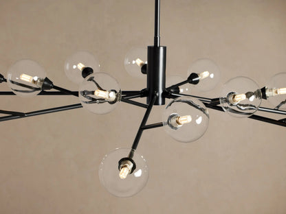 Apollo Iron Globe Chandelier Round LED Light — product view 11