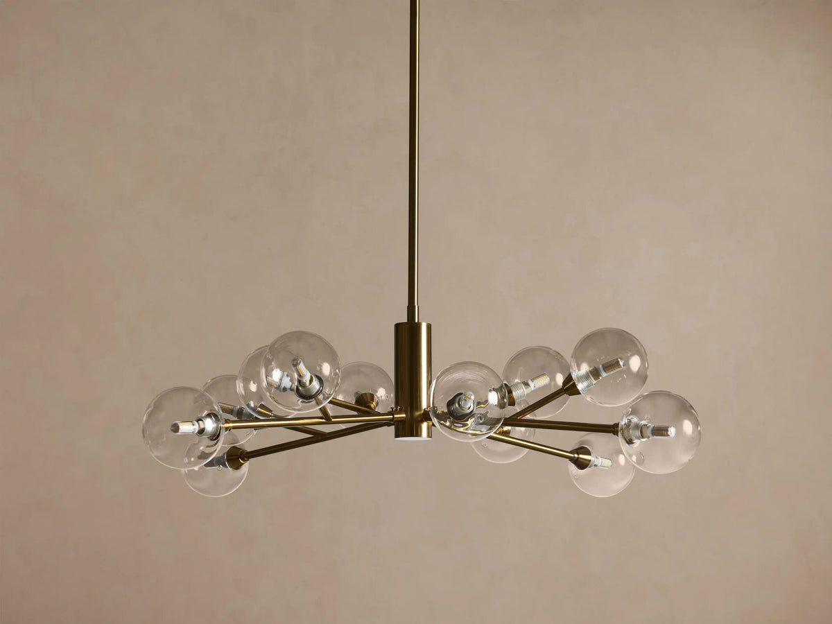 Apollo Iron Globe Chandelier Round LED Light — product view 15