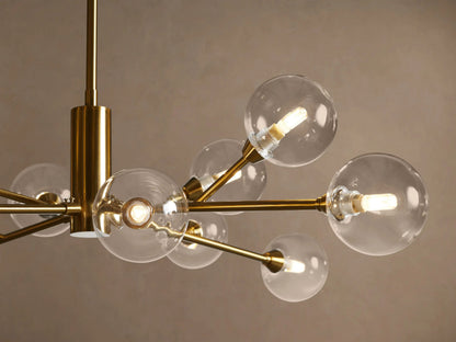 Apollo Iron Globe Chandelier Round LED Light — product view 16