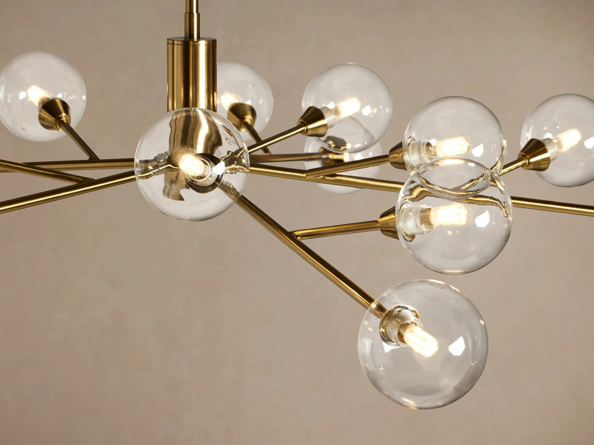 Apollo Iron Globe Chandelier Round LED Light — product view 19