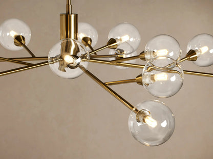 Apollo Iron Globe Chandelier Round LED Light — product view 19