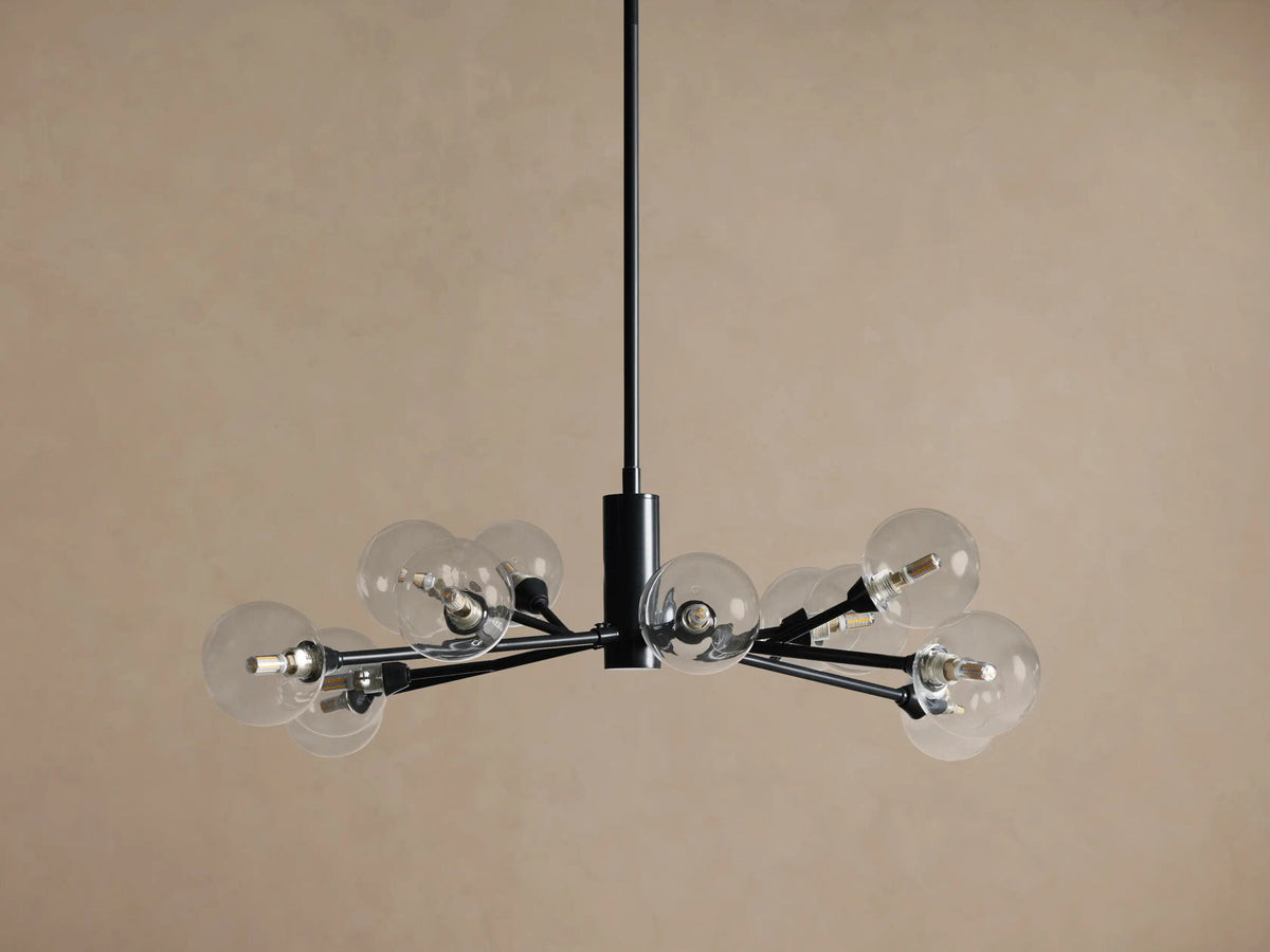 Apollo Iron Globe Chandelier Round LED Light