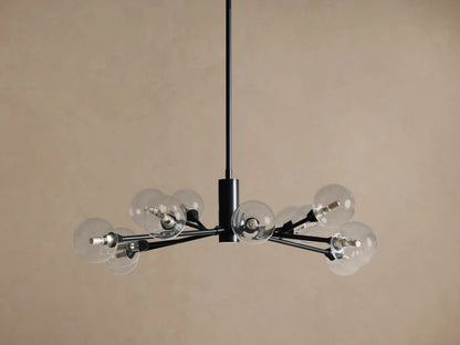 Apollo Iron Globe Chandelier Round LED Light — product view 2