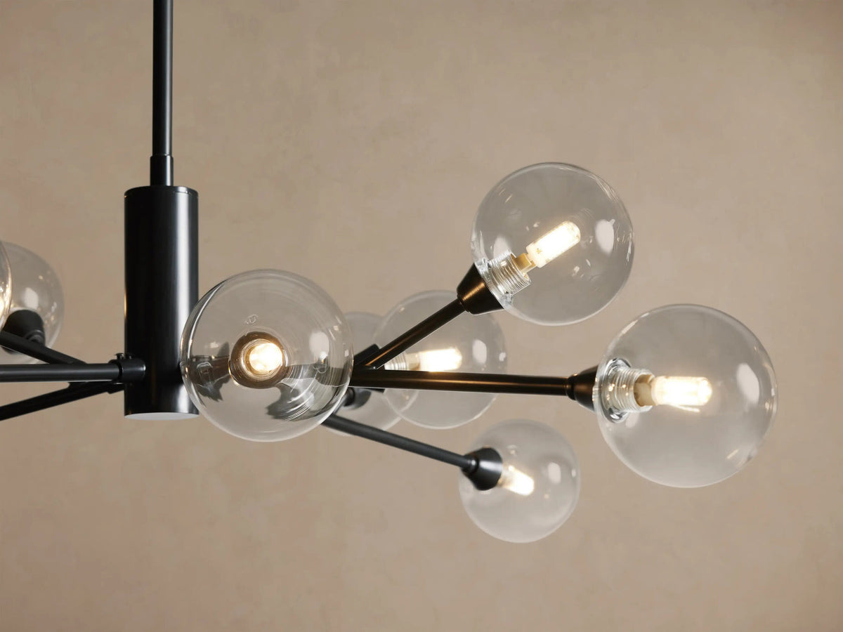 Apollo Iron Globe Chandelier Round LED Light — product view 3