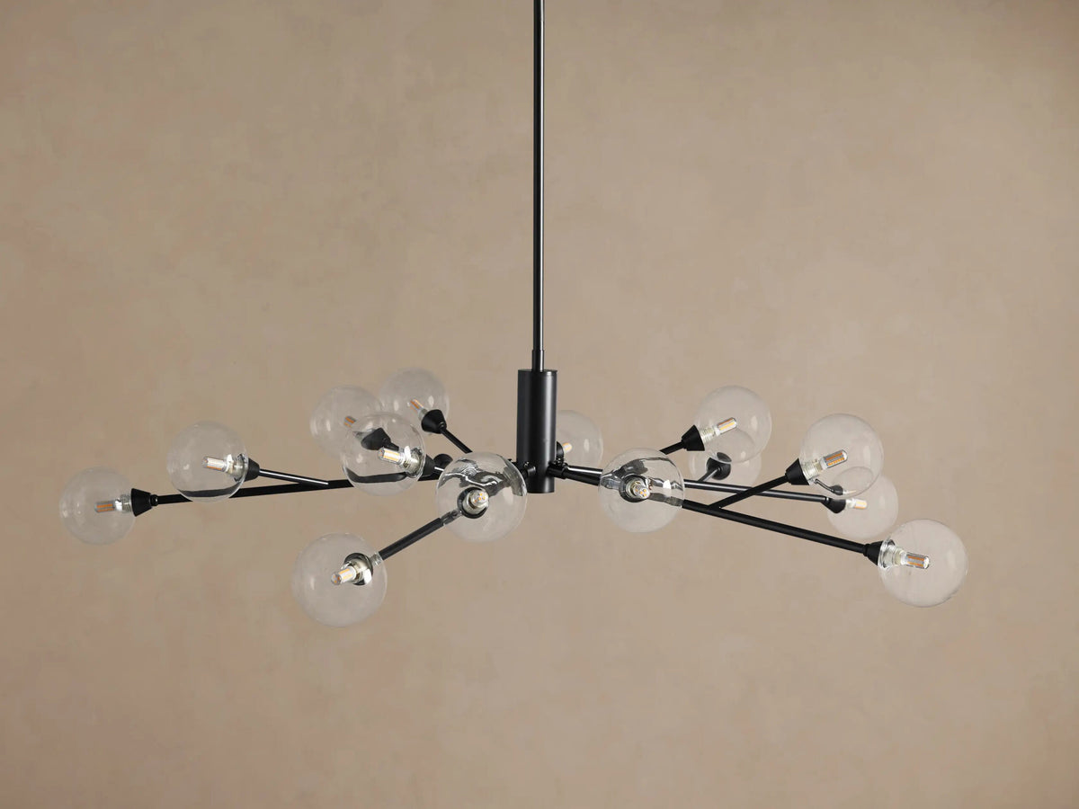 Apollo Iron Globe Chandelier Round LED Light — product view 6