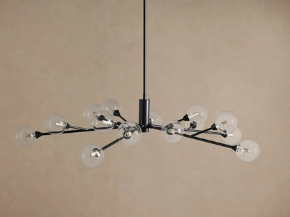 Apollo Iron Globe Chandelier Round LED Light — product view 6