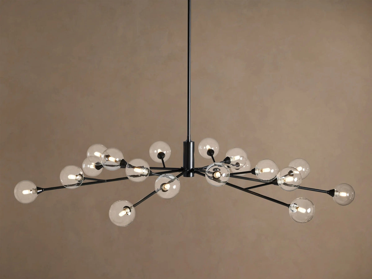 Apollo Iron Globe Chandelier Round LED Light — product view 9