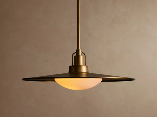 Brass Pendant Light Argent Adjustable Dome — product view 1