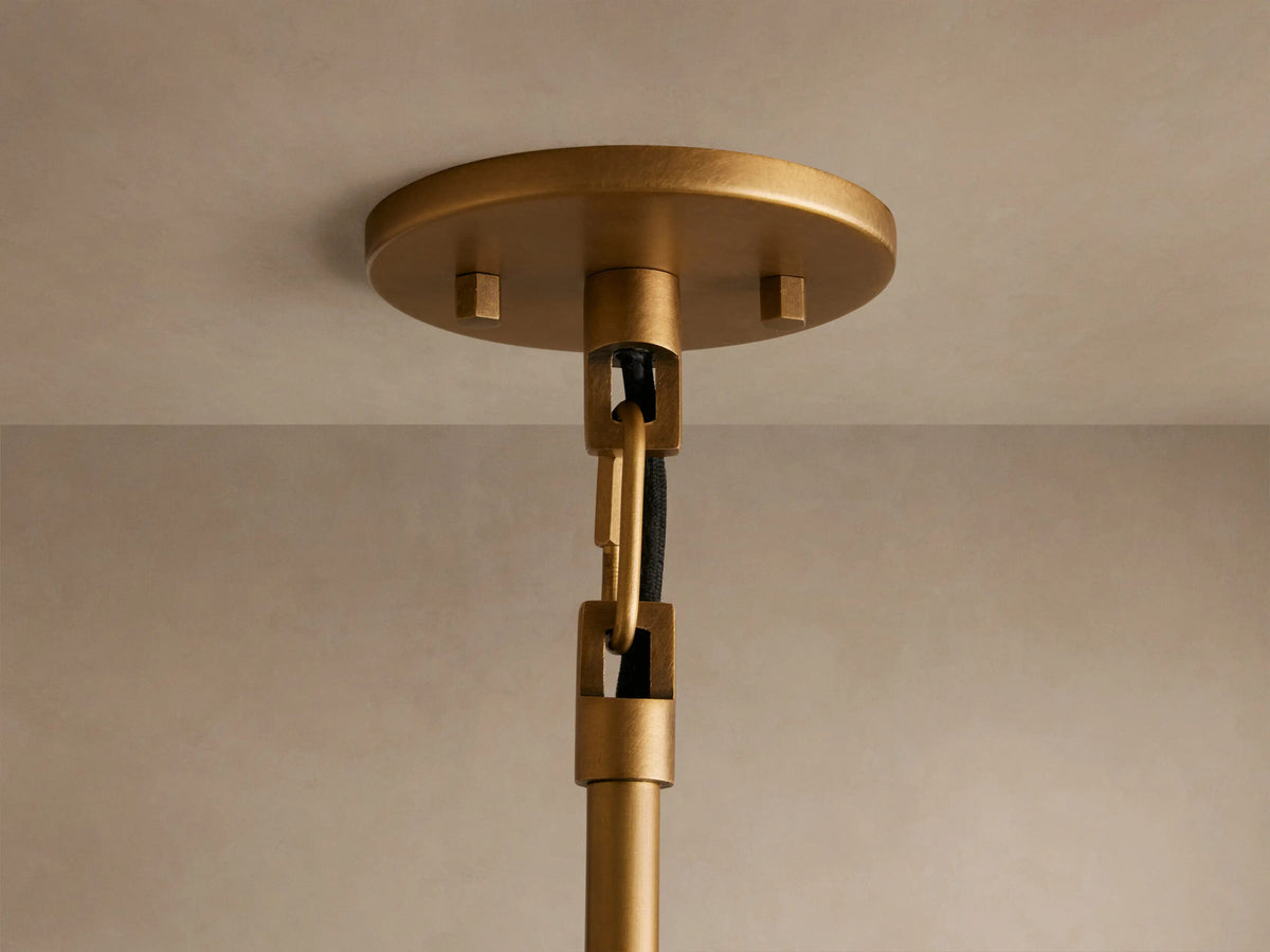 Brass Pendant Light Argent Adjustable Dome — product view 11