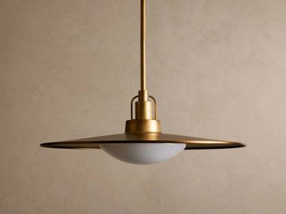 Brass Pendant Light Argent Adjustable Dome — product view 2
