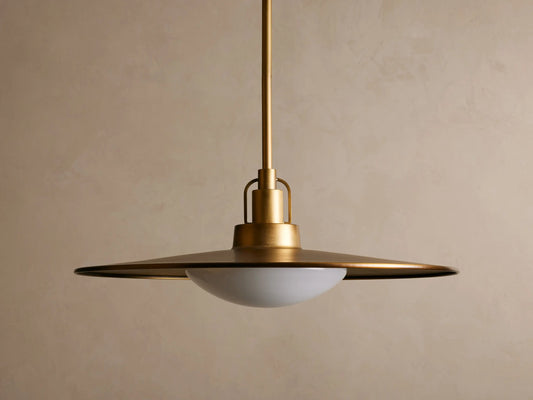 Brass Pendant Light Argent Adjustable Dome — product view 2