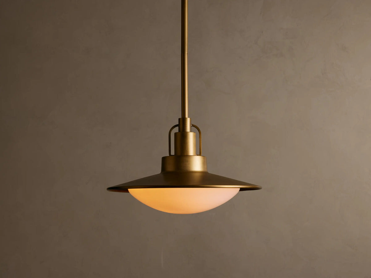 Brass Pendant Light Argent Adjustable Dome — product view 7