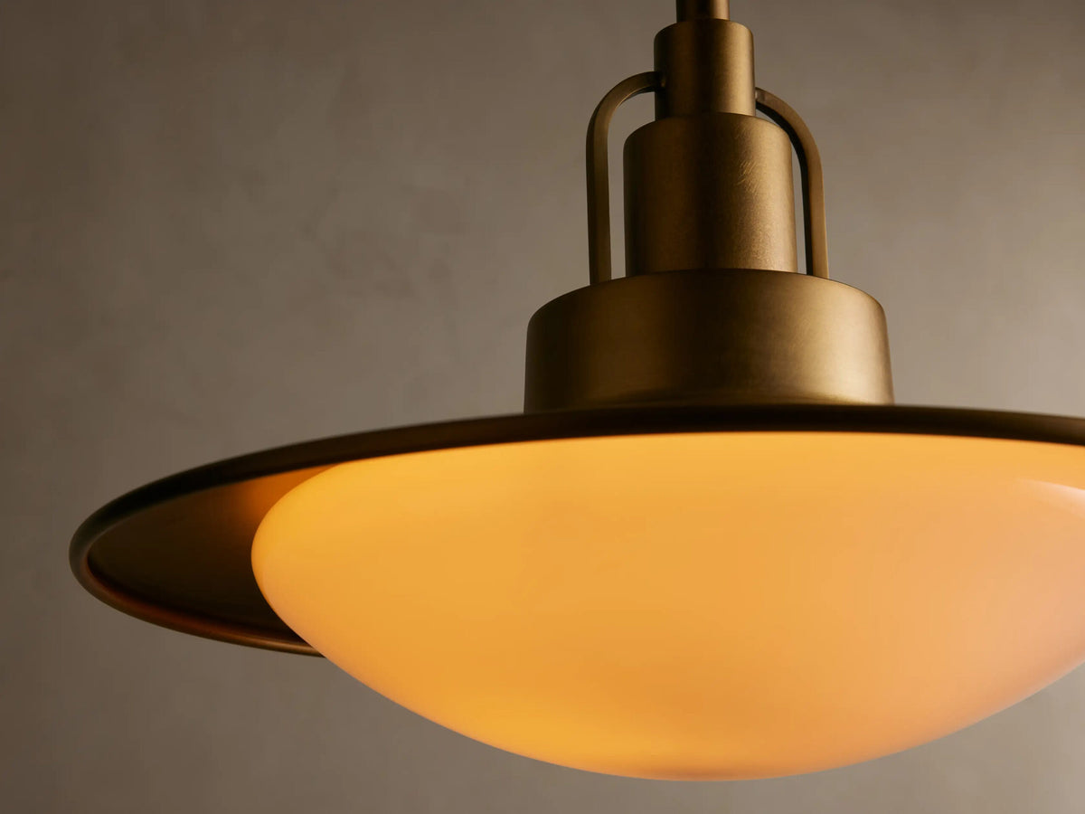 Brass Pendant Light Argent Adjustable Dome — product view 9