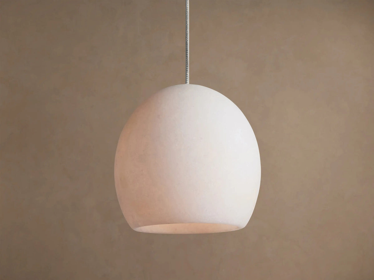 Alabaster Pendant with Adjustable Cable — product view 1