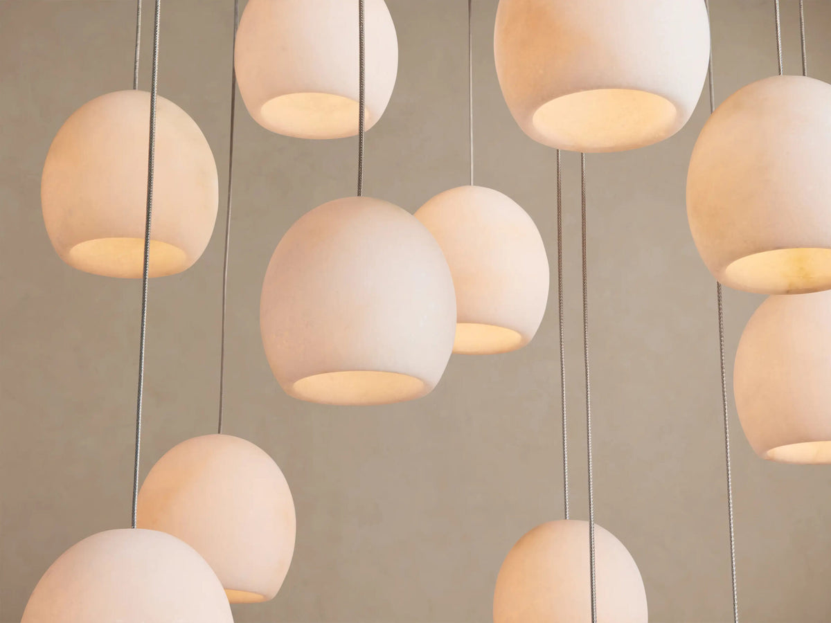 Alabaster Chandelier Linear 48 Inch