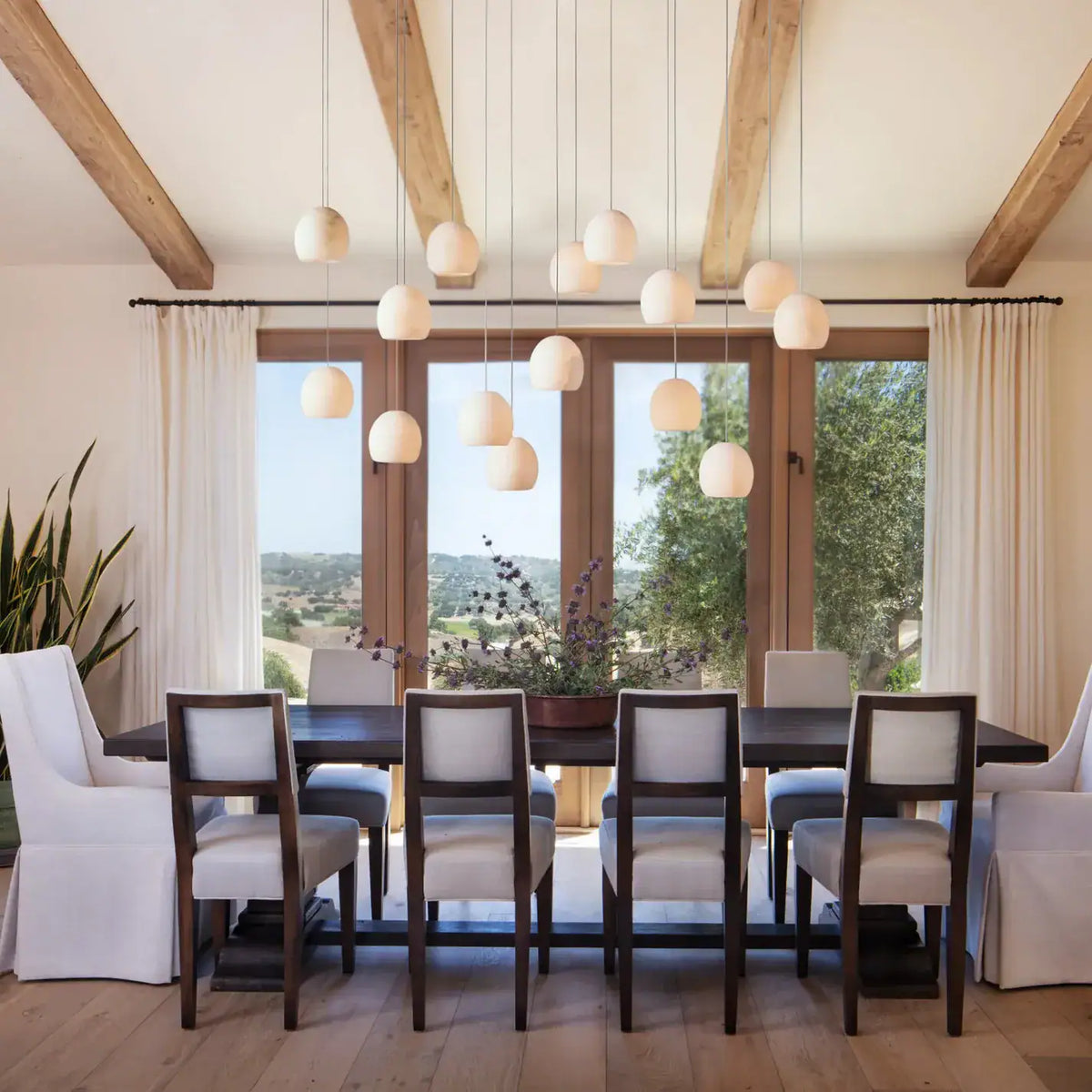 Alabaster Chandelier Linear 48 Inch — product view 9