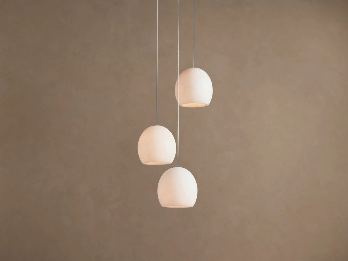 Alabaster Chandelier Round Adjustable Cable Light — product view 1