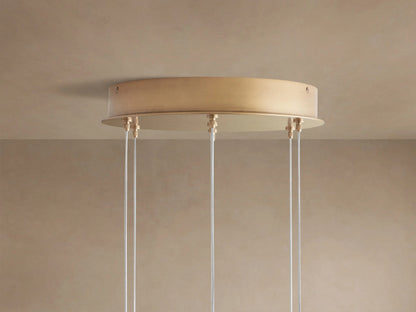 Alabaster Chandelier Round Adjustable Cable Light — product view 10