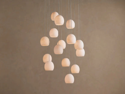 Alabaster Chandelier Round Adjustable Cable Light — product view 11