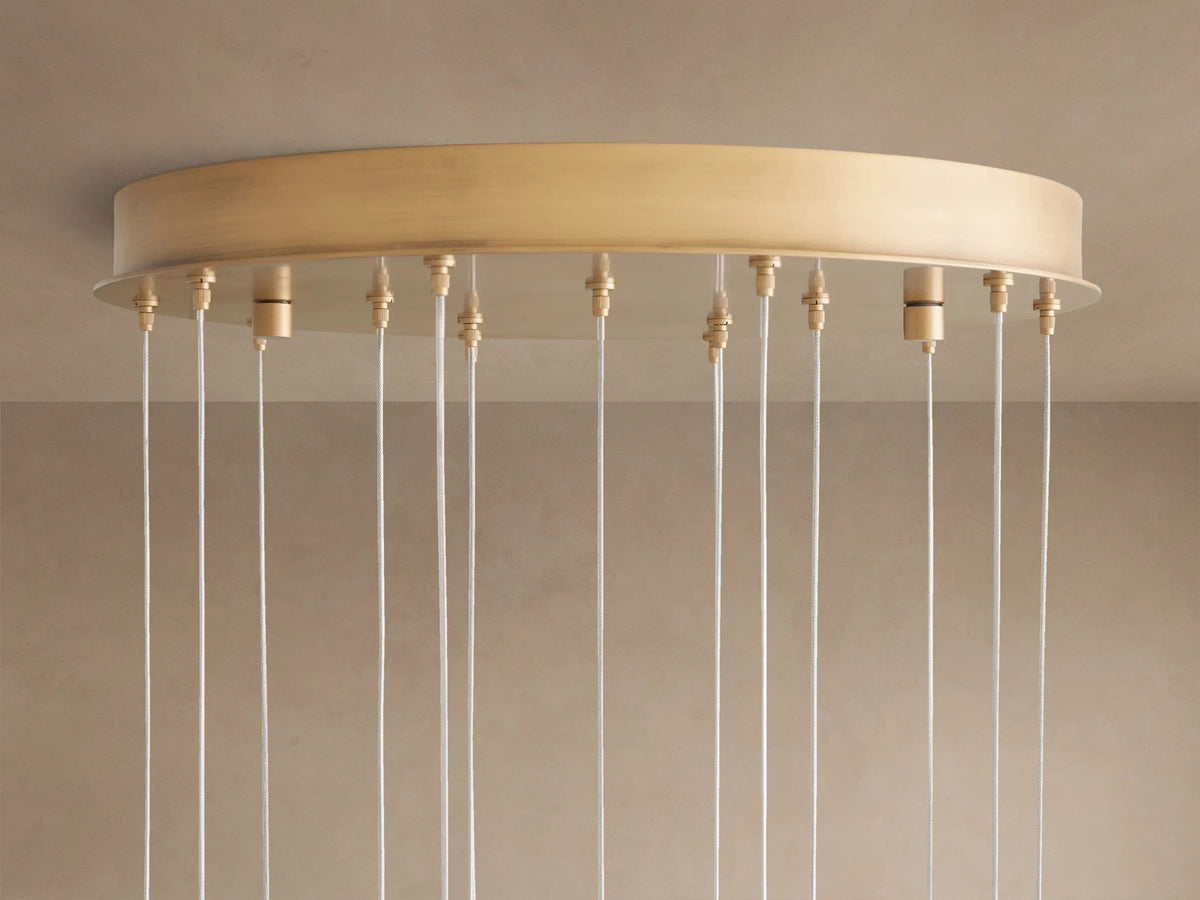 Alabaster Chandelier Round Adjustable Cable Light — product view 15