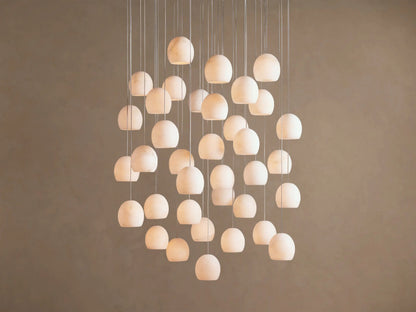 Alabaster Chandelier Round Adjustable Cable Light — product view 16