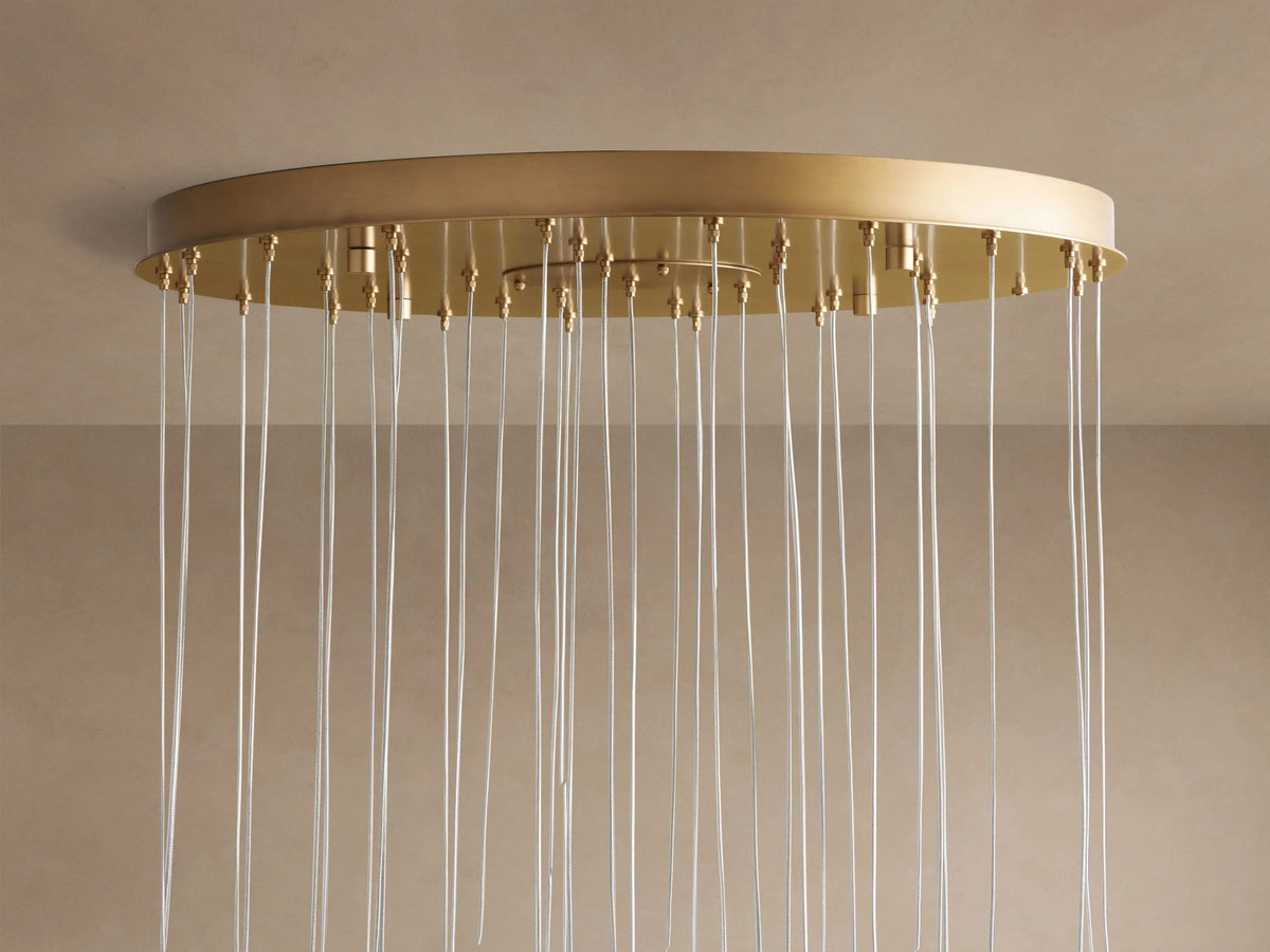 Alabaster Chandelier Round Adjustable Cable Light — product view 20