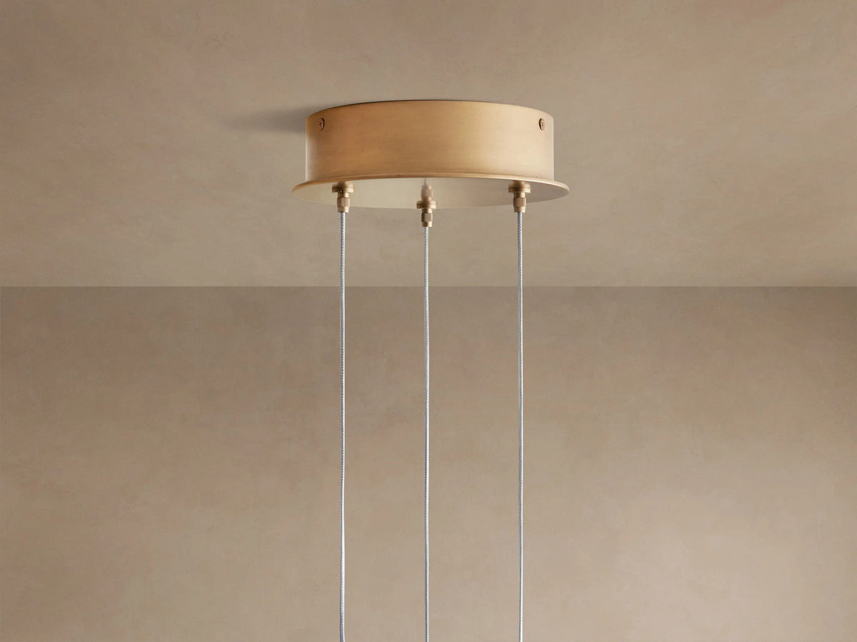 Alabaster Chandelier Round Adjustable Cable Light — product view 5