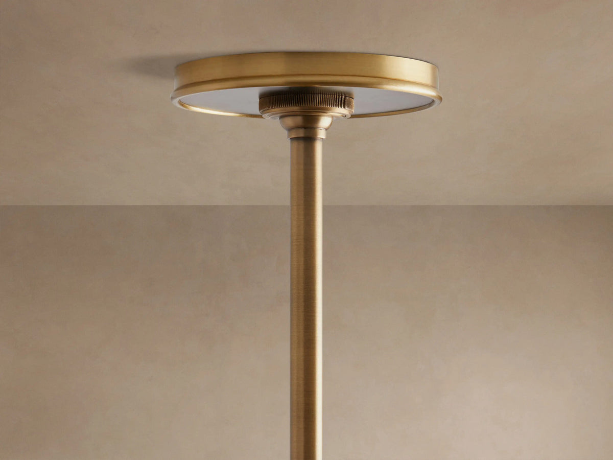 Brass Chandelier Arno Round Black 4 Light Fixture — product view 5
