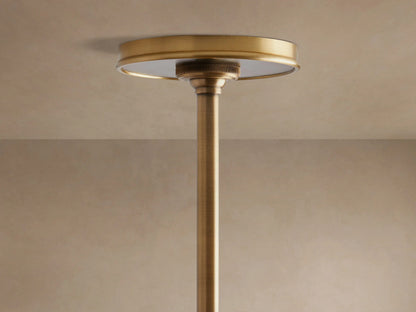 Brass Chandelier Arno Round Black 4 Light Fixture — product view 5